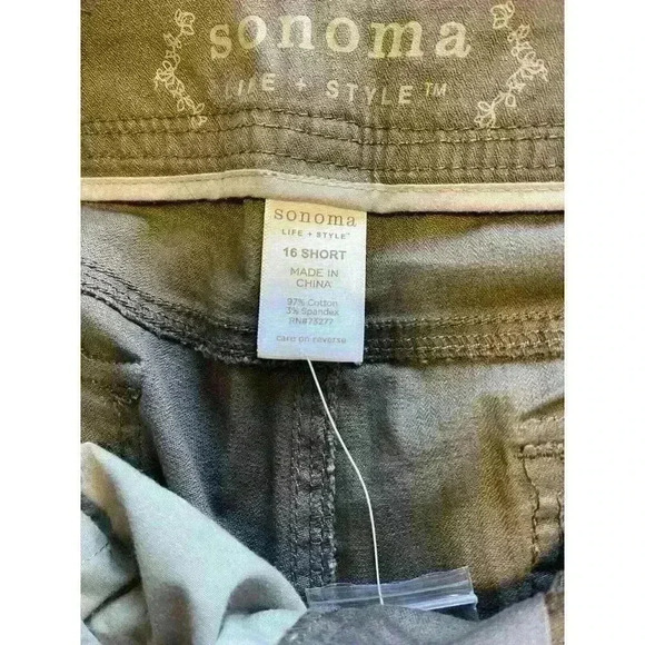 Women's Sonoma Life & Style Pants Size 16 Short Modern Fit Boot Cut Brown NWT - Picture 4 of 6